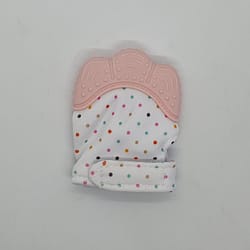 Baby Teething Mittens – pink colour