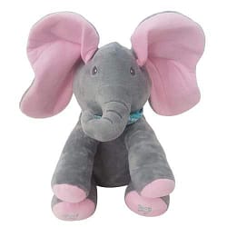 Plush Peek a Boo Elephant Pink