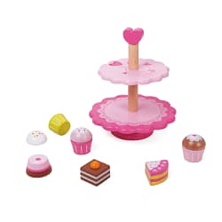 Classic World – Pretend & Play – Cupcake Toy Stand – 10pcs