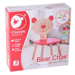 Classic World – Bear Chair for Kids – Red