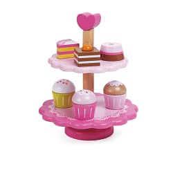 Classic World – Pretend & Play – Cupcake Toy Stand – 10pcs