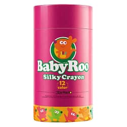 Jar Meló – Silky Crayon Washable Baby Roo – 12 Colours