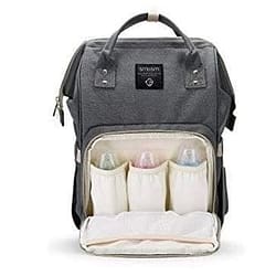 Backpack baby bag – grey