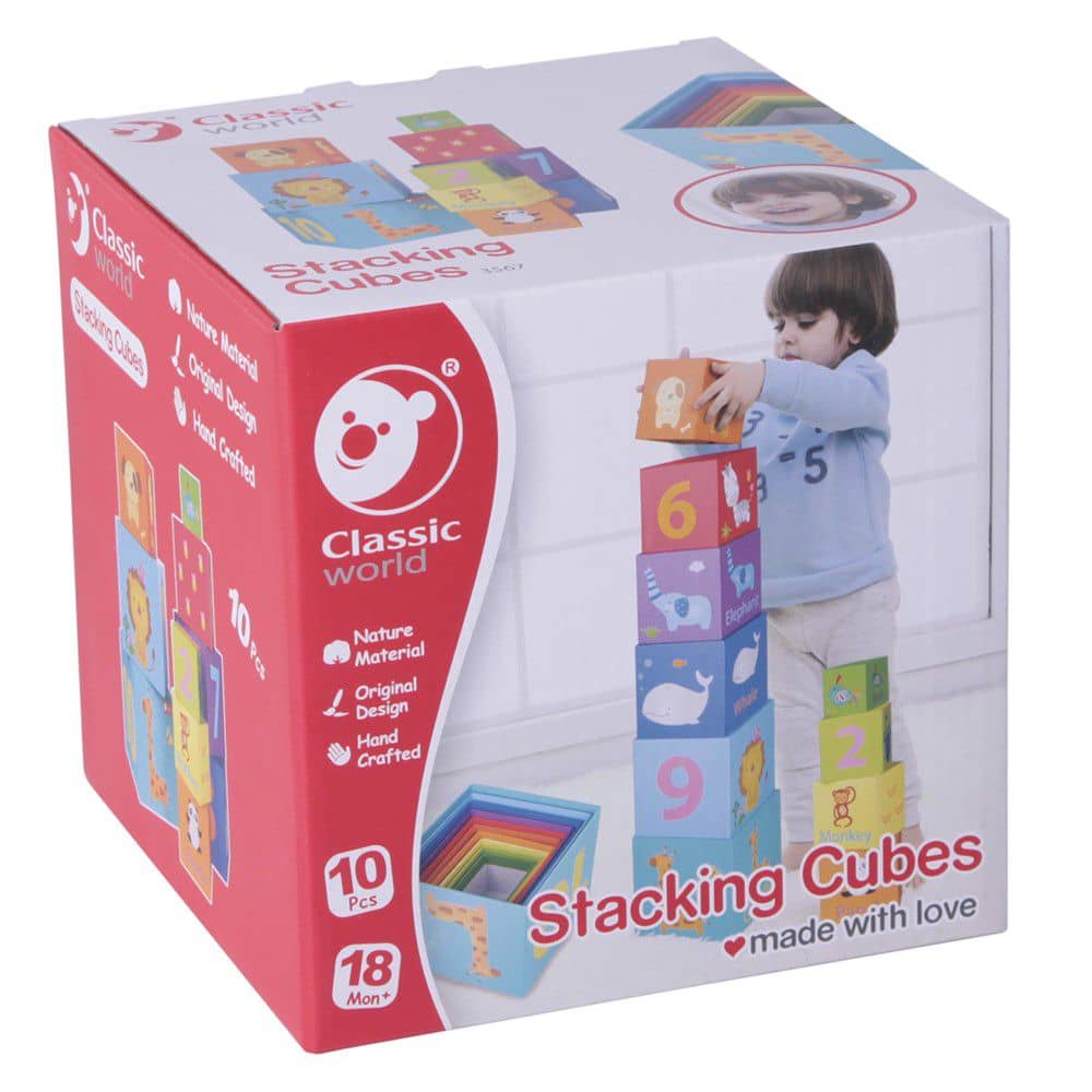 Education Essentials - Classic World Stacking Cubes